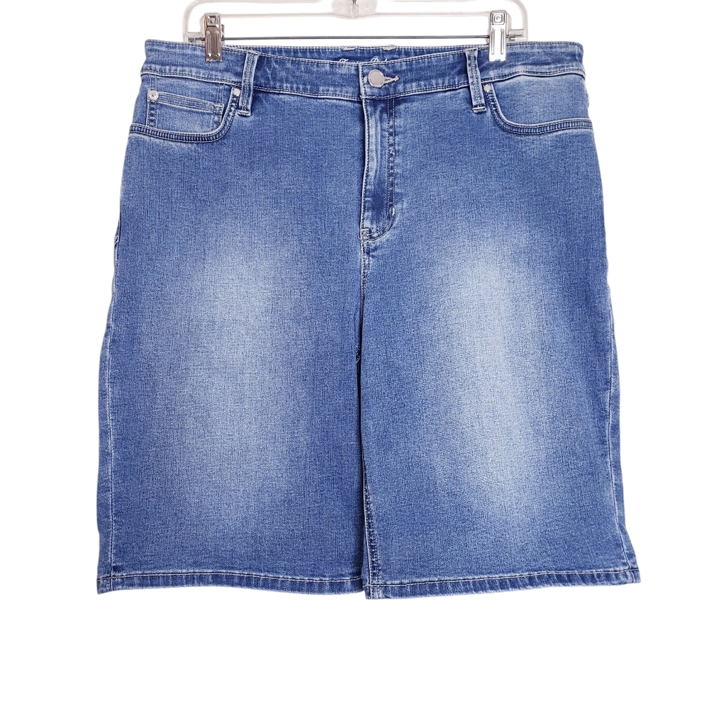 Tommy Bahama Boracay Indigo Denim Bermuda Jean Shorts Women's Size 14x11"